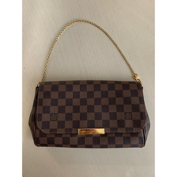 Louis Vuitton Favorite MM Crossbody Damier Ebene Chain - Receipt, Box, Dust bag - Picture 2 of 12